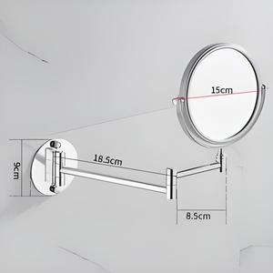Espejo de baño con aumento de aluminio de diseño moderno