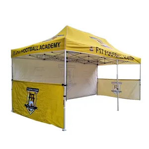 Tenda Pop Up portabel luar ruangan, kanopi lipat Aluminium 10*20 kaki/10*10 kaki