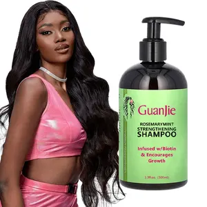 Produit populaire sans cruauté Nourrir les cheveux Shampooing Rosemary Hair Care Shampooing fortifiant pour les cheveux clairsemés