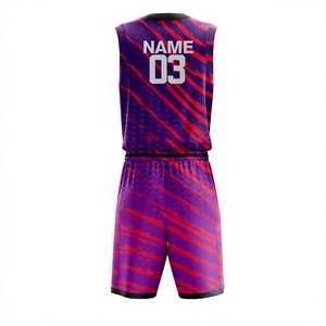 Maillots de basket-ball de qualité supérieure en gros, ensembles de basket-ball imprimés par sublimation, uniformes de basket-ball personnalisés OEM pour hommes - Product Image 2