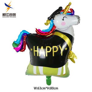 2025 Temporada de graduación Globos <span class=keywords><strong>Diploma</strong></span> Sombrero Ph D Animal de dibujos animados Felicitaciones Decoración de fiesta Globos - Product Image 3