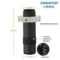 High Magnification 150X Microscope Lens C Mount for PCB Soldering Jewelry Inspection Industrial Microscope Lens