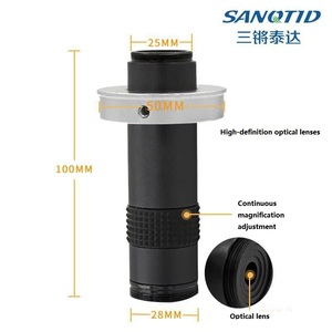 15x 100x liên tục Zoom điều chỉnh máy ảnh công nghiệp tầm nhìn ống kính C-Mount kính ống kính cho kính hiển vi - Product Image 3