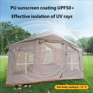 Carpa Inflable Portátil Cuatro Estaciones, Resistente al Agua y a los Rayos UV, Duradera, 8+8M2, Tela Oxford 420D, Apertura Automática Rápida, Dos en Uno - Product Image 3