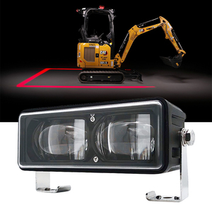 Luz de advertencia de zona peligrosa para montacargas, luz LED roja lineal de área segura, luz de señal de parada de 10v-80v - Product Image 1