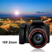 Appareil photo numérique 16X F-ocus Zoom Design 1080p Caméra vidéo SIR Prise en charge de la carte SD Alimenté par batterie pour la prise de photos