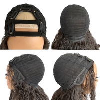 Nouvelle Perruque Africaine Tressée Longue Bouclée Ondulée Profonde Transparente en U, Cheveux Flottants à Boucles Spirales, Noir Naturel