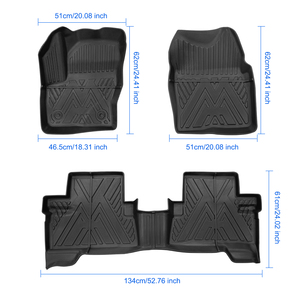 <span class=keywords><strong>Tappetini</strong></span> Auto Podofo per <span class=keywords><strong>Ford</strong></span> <span class=keywords><strong>Kuga</strong></span> 2013-2019 Impermeabili Guida a Sinistra in TPE Tappeti Antiscivolo Anteriori/Posteriori Personalizzazione ODM OEM - Product Image 5