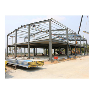 <span class=keywords><strong>Edificio</strong></span> de Almacenamiento de Estructura de Acero Prefabricado de Dos Pisos en China, Garaje, Nave Industrial, <span class=keywords><strong>Edificio</strong></span> de Oficinas, Certificado ISO9001 y CE, Diseño Moderno - Product Image 1