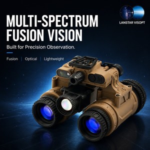 Jumelles de vision nocturne à faible latence 30 ms, imagerie par fusion, légères (550 g), compatibles <span class=keywords><strong>ATAK</strong></span>, lunettes optiques à faible aberration - Product Image 1