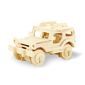 3D Puzzles En Bois bébé voiture jouet véhicule Jeux Éducatifs - Product Image 2