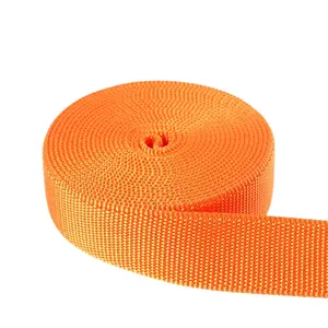 Hot Selling 20mm 25mm 30mm 40mm Plain Polyester Webbing Back Strap And PP Luggage Customized Seat Belt