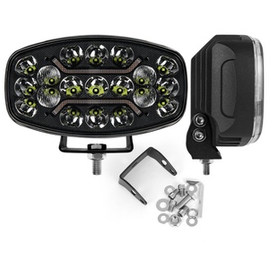 ไฟทำงานรูปวงรี 9 นิ้ว 80 วัตต์ กันน้ำ ไฟสปอร์ตไลท์ LED 10-60V ไฟสองสี ไฟตำแหน่ง ไฟขับขี่สำหรับรถบรรทุก ออฟโรด 4wd Suv - Product Image 3