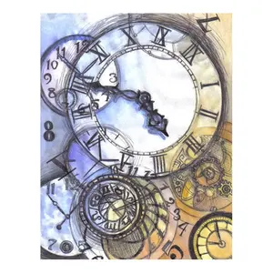 Ever Moment Diamond Painting Cross Stitch Time Clock Stones Modern Art ASF865