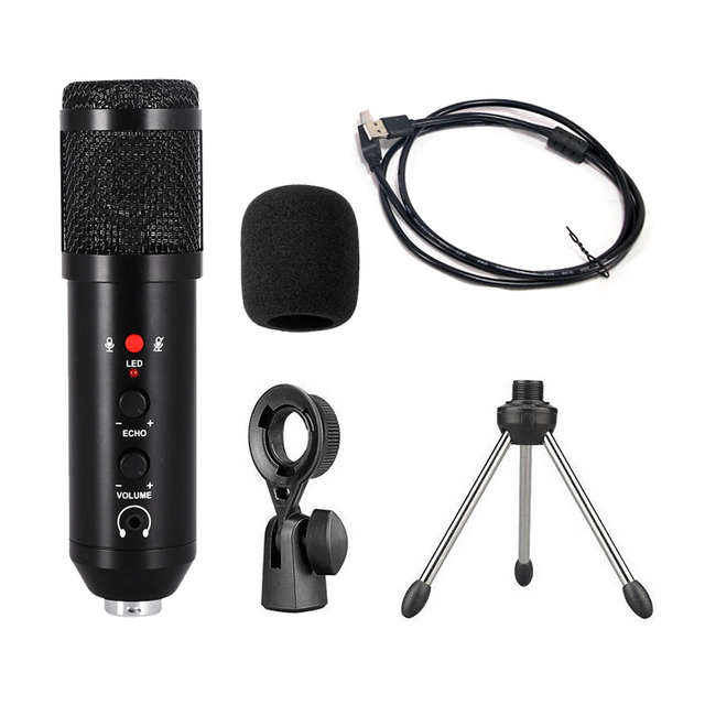 Wired Usb Microphone Condenser Recording Condenser Microphone for Singing Microphone Condenser Xlr Usb