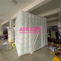 Nouvelle conception de cabine photo blanche de 3 mètres, 360 degrés, accessoires gonflables en PVC double face
