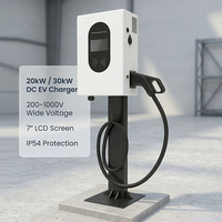 Borne de recharge DC EVEGO haute performance 40 kW avec certification TUV CE et garantie de 2 ans, à une seule prise, pour véhicules électriques