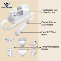 Kit de toilettage pour animaux de compagnie, tondeuse électrique, brosse à aspiration des poils, anti-chute, silencieuse, faible bruit, pour chiens et chats, 350W
