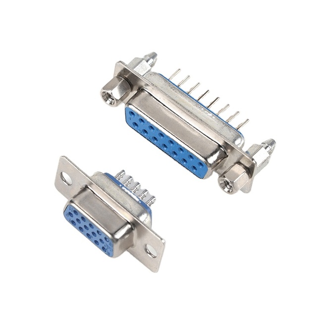 Custom DB9 15 25 37 Pin VGA PCB Mount Adapter Riveted Harpoon Female D SUB D-Sub Connector