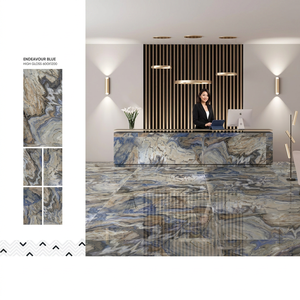 High Gloss Nano Polished Porcelain Tiles 24x48 Inch Premium Glazed Surface for Modern Interior Flooring - Product Image 1