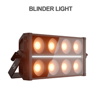 SHEHDS 350W RGBW Blinder Light DMX512 RDM 2700K-10000K Projecteur LED de Scène pour Festivals de Musique, Concerts, Tournées et Location d'Événements