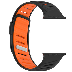 Bracelet de montre en caoutchouc respirant pour Apple Watch S10/11, compatible avec IWatch 46 mm 49 mm, bracelet en silicone souple - Product Image 3