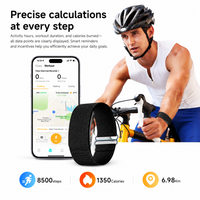 Bracelet Connecté Suivi d'Activité Étanche IP68 Compteur de Pas Bracelet Sportif en Nylon Cycle Menstruel IA Santé du Sommeil