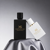 Flacon de parfum carré en verre blanc avec logo personnalisé, 30 ml, 50 ml, 100 ml, vaporisateur pour marque de parfum, cadeau, vente en gros