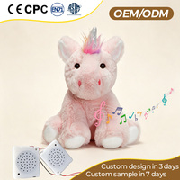 Boneka Plushie OEM ODM Custom dengan Rekaman Suara, Kotak Suara yang Dapat Dilepas, dan Dapat Bernyanyi