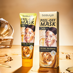 Vente en gros de masques peel-off Bosuya 24K Glod/Rich Minerals, masque hydratant pour le visage, soin de la peau, anti-âge, masque facial - Product Image 1