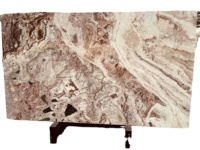 Dalles de marbre rose Picasso naturel de luxe, carreaux de quartz rose poli pour îlots de cuisine, comptoirs et revêtements muraux