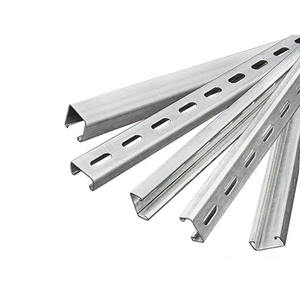 Profilé Unistrut en acier galvanisé HDG, double soudure, 41x21, pour plafond métallique, avec trous, type poutre C et rail C - Product Image 4