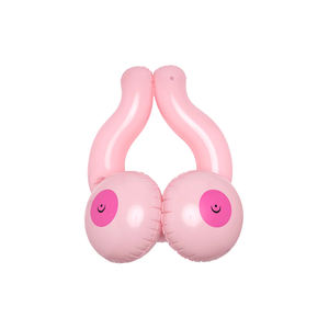 Décoration de fête de bachelorette, flotteur de piscine en forme de gros seins, jeux pour adultes, accessoires de plage, porte-gobelet gonflable en forme de gros seins - Product Image 4