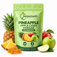 Complément alimentaire pour la santé intestinale en gros sous marque privée : Gommes digestives à l'ananas et au vinaigre de cidre