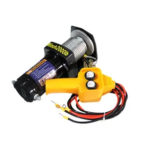 Accesorios todoterreno 12V Motor de cabrestante eléctrico 3000lb 20000 Lbs Cabrestante eléctrico resistente