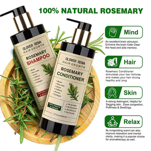 Champú de Romero CLOVERRENA Anticaída, Anticaspa, para el Crecimiento del Cabello, Engrosamiento, Antiencrespamiento, Limpieza Profunda, Control de Grasa, Muestra de Champú - Product Image 3