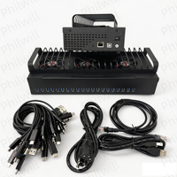 Système Philwill Phone Farm pour 1000 téléphones Android, boîtier HUB Ethernet OTG USB 3.0 à 20 ports, contrôle par lots de téléphones mobiles, 64 Mo de ROM