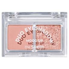 Sam Mu-up Duo Ombre à paupières CR01 Sugar Coral Palette de poudre minérale avec logo personnalisé Ombre à paupières sèche unique à paillettes longue durée - Product Image 1