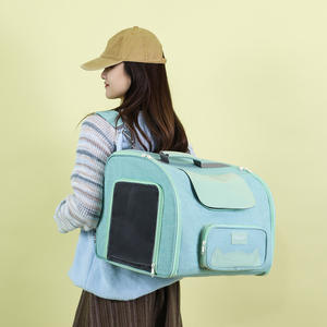 YBtoopet Yue Bai katı stil moda sırt çantası taşınabilir genişleyen köpek ve kedi çantası katlanabilir köpek ve kedi çantası - Product Image 4