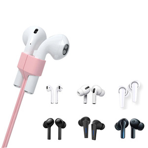 Correa para Auriculares <span class=keywords><strong>Apple</strong></span> <span class=keywords><strong>Airpods</strong></span>, Correa Magnética Antiperdida de Silicona con Lazo de Cuerda para Air Pods, <span class=keywords><strong>Cable</strong></span> de Silicona - Product Image 3