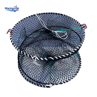 Piège à crabes de haute qualité en HDPE, piège à ressort 45*20cm, cage de pêche pliable pour homards