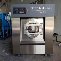 Laveuse-essoreuse commerciale en gros pour blanchisserie, capacité 15kg 30kg, machine à laver industrielle textile en acier inoxydable