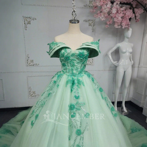 Jancember ANY16 Élégant Gâteau Vert Menthe Fête D'anniversaire Soirée Quinceanera Robes - Product Image 4