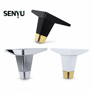 Pieds de meubles carrés modernes SENYU, base en métal, hauteur réglable, support pour canapé et armoire - Product Image 1