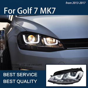 Car Lights for <strong>Golf</strong> 7 2013-2017 <strong>MK7</strong> Golf7 LED <strong>Headlights</strong> DRL Dynamic Turn Signal Lamp Bifocal Lens Assembly <strong>Upgrade</strong> - Product Image 6