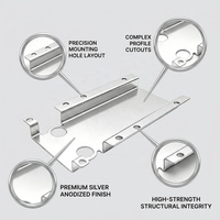 Support de montage en tôle sur mesure découpé au laser et estampé pour instruments et applications automobiles, directement de l'usine