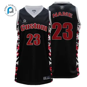 PURE Factory Directly Provide Basketball top Uniforms Latest Men Design Custom Athletic france basketball jersey wear