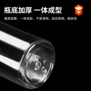 Botella de plástico transparente Pinrun de 100 ml con bomba para dispensar loción, champú y jabón de manos - Product Image 5
