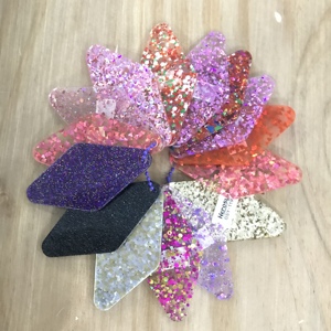 glitter keychain custom logo color Material Key tags promotional blank plastic Retro vintage motel room hotel keychain