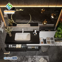 2025 OEM Juerte Best-Selling American-Style Smart Bathroom Vanity Desk Cabinet Panel Mirror Sink Robinet Bedroom Dining